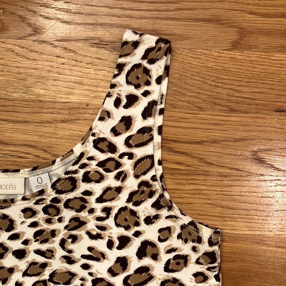 Chico's Leopard Print Tank Top - Picture 3 of 6